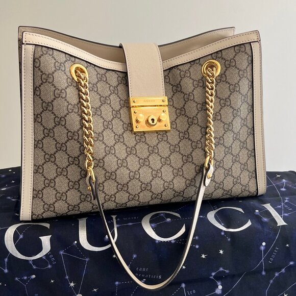 Gucci Handbags - GUCCI Padlock GG Medium Shoulder/Tote Bag (EUC)